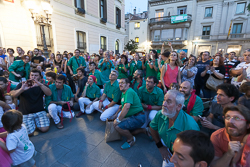 Inici de la Festa Major Sabadell 2016 Pilars d'inici de Festa Major, castellers de Sabadell